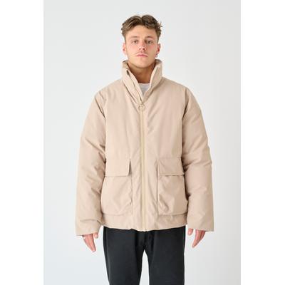 Winterjacke CLEPTOMANICX "SWOD 2", Herren, Gr. L, braun, 100% Polyamid, unifarben, normal, hoch geschlossener Ausschnitt, Jacken Winterjacke, mit verschließbaren Innentaschen