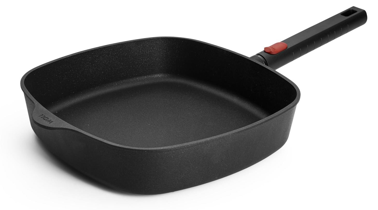 Woll Eco Logic QXR vierkante pan voor inductie, 28 x 28 cm, Hoogte: 6,5 cm