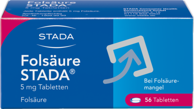 STADA Consumer Health Deutschland GmbH FOLSÄURE STADA 5 mg Tabletten 56 St 17579228