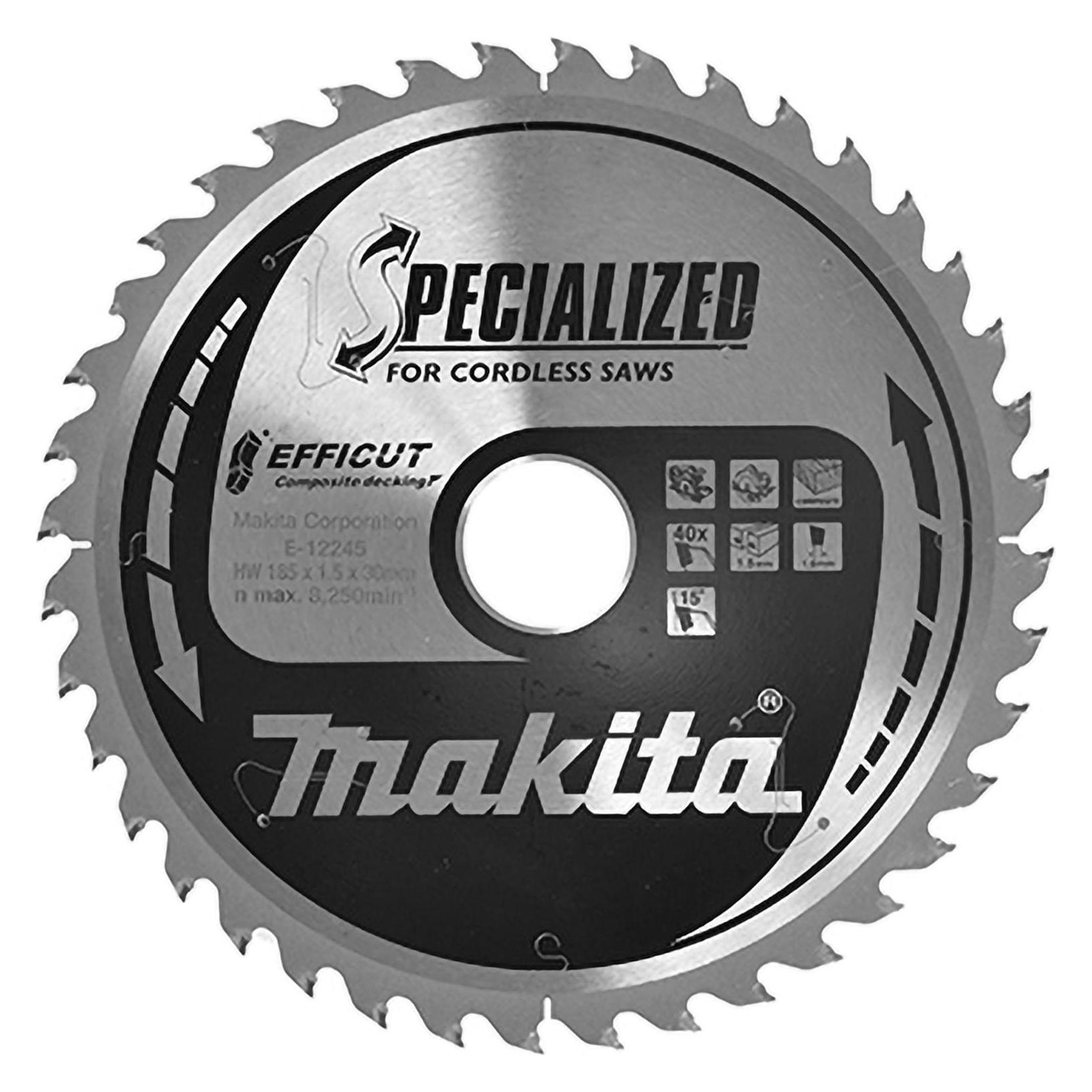 Makita Sägeblatt 185x1,5x30, 40Z EFFICUT (E-12245)