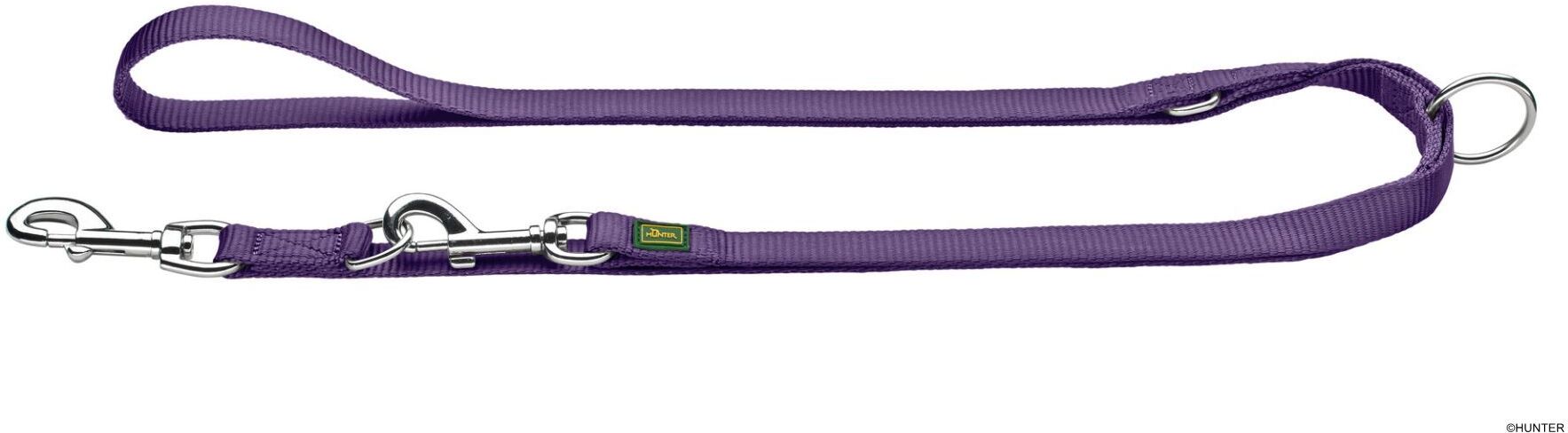 DOG SPORT HUNTER Verstellbare Führleine 25/200, violett