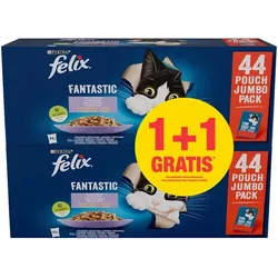 Felix in Gelee MEAT MIX Tütchen 44x85g 1 +1 FREE