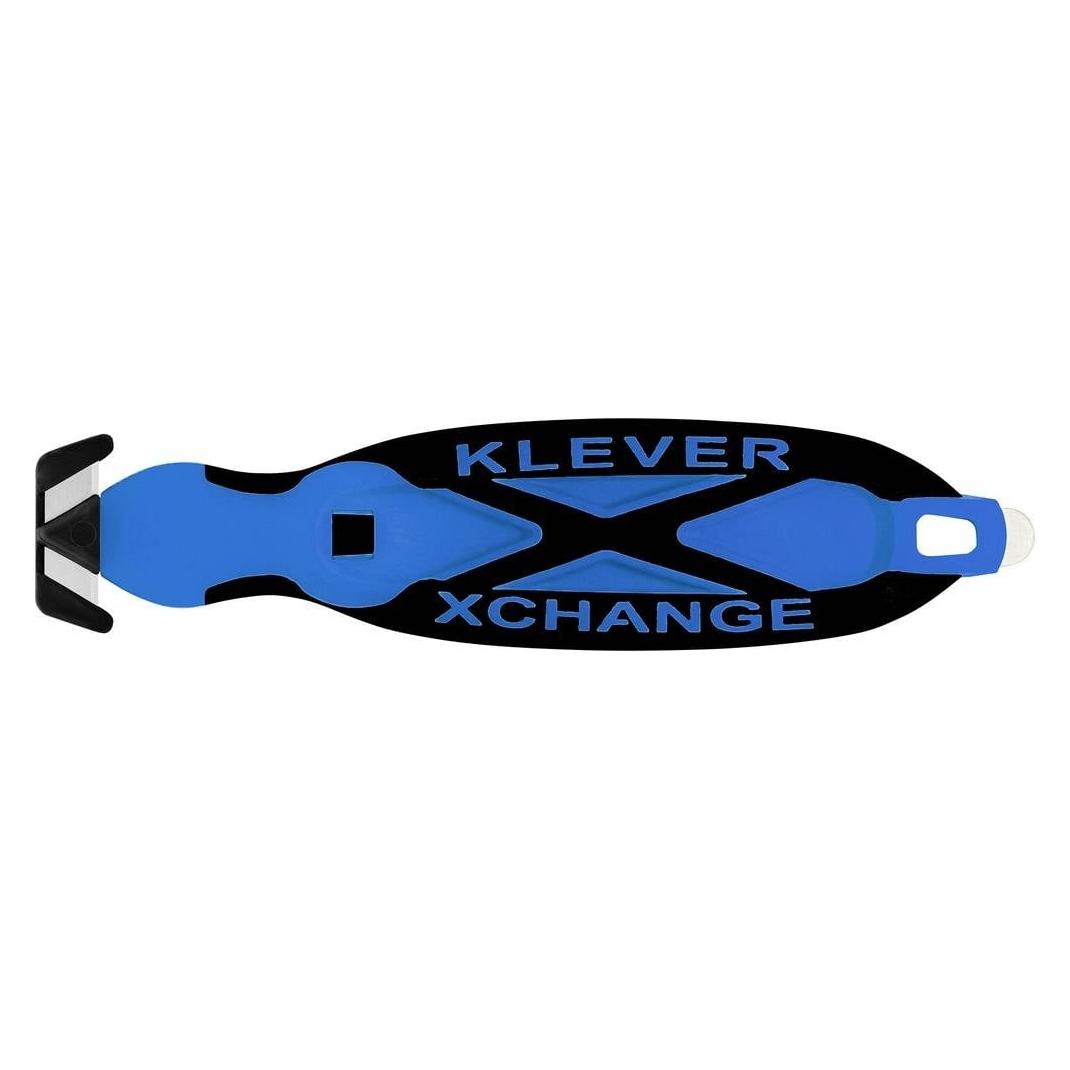 Klever KCJ-XC-20B XChange 20 Sicherheitsmesser Blau-Schwarz, 10 St. (KCJ-XC-20B)