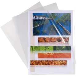 Exacompta Packung mit 10 Aktensichthüllen aus festem PP 200μ, mit Einkerbung, für Format DIN A4