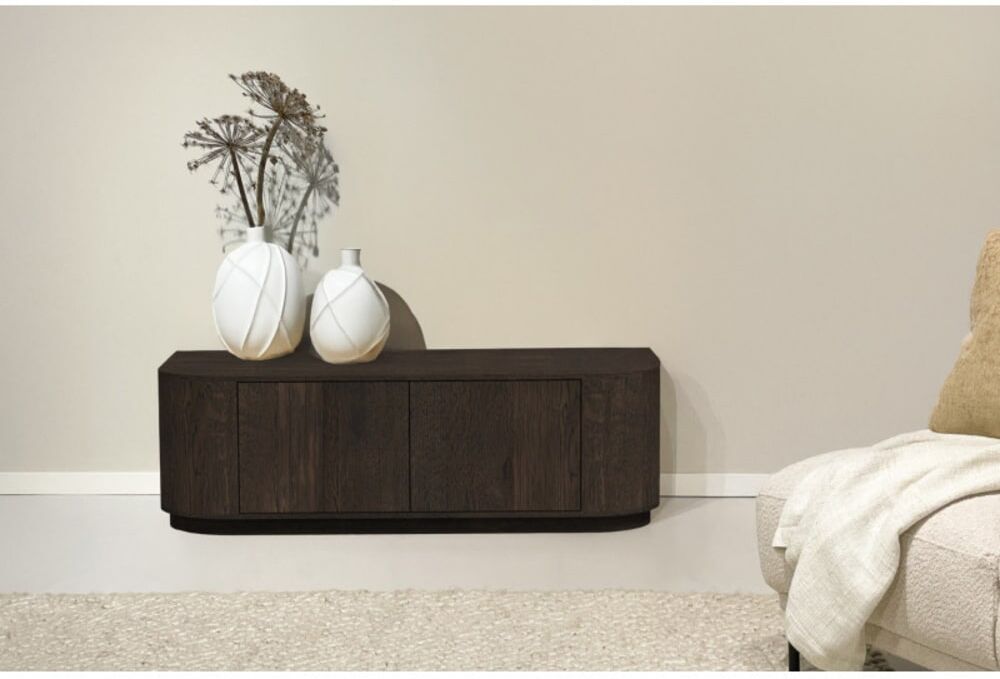 Moloo Mueble tv de 140 cm en roble espresso