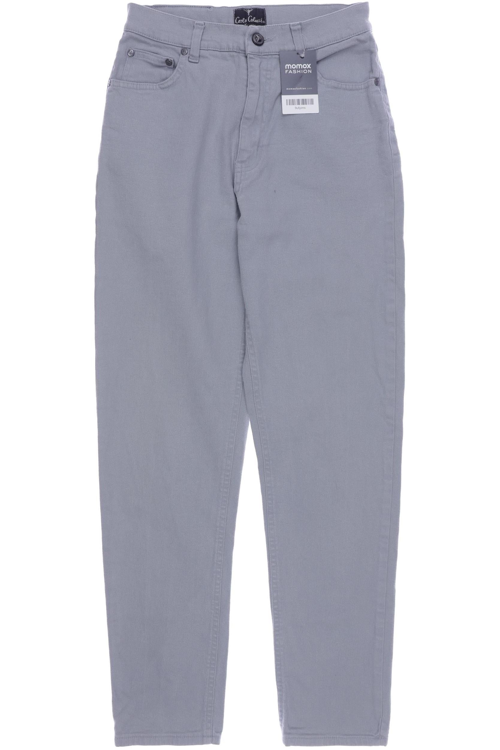 Carlo Colucci Damen Jeans, Grau, Gr. EU 38, Elasthan / Baumwolle - Second Hand