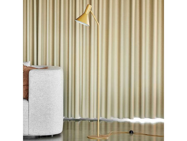 Lyss Stehleuchte Mandel - FRANDSEN - Wohnzimmer - Design - Metall - Einflammig