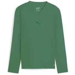 PUMA teamGOAL Baselayer Langarmshirt Kinder 05 - sport green/power green 164