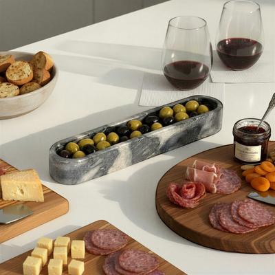 Storied Home Marble Cracker Dish