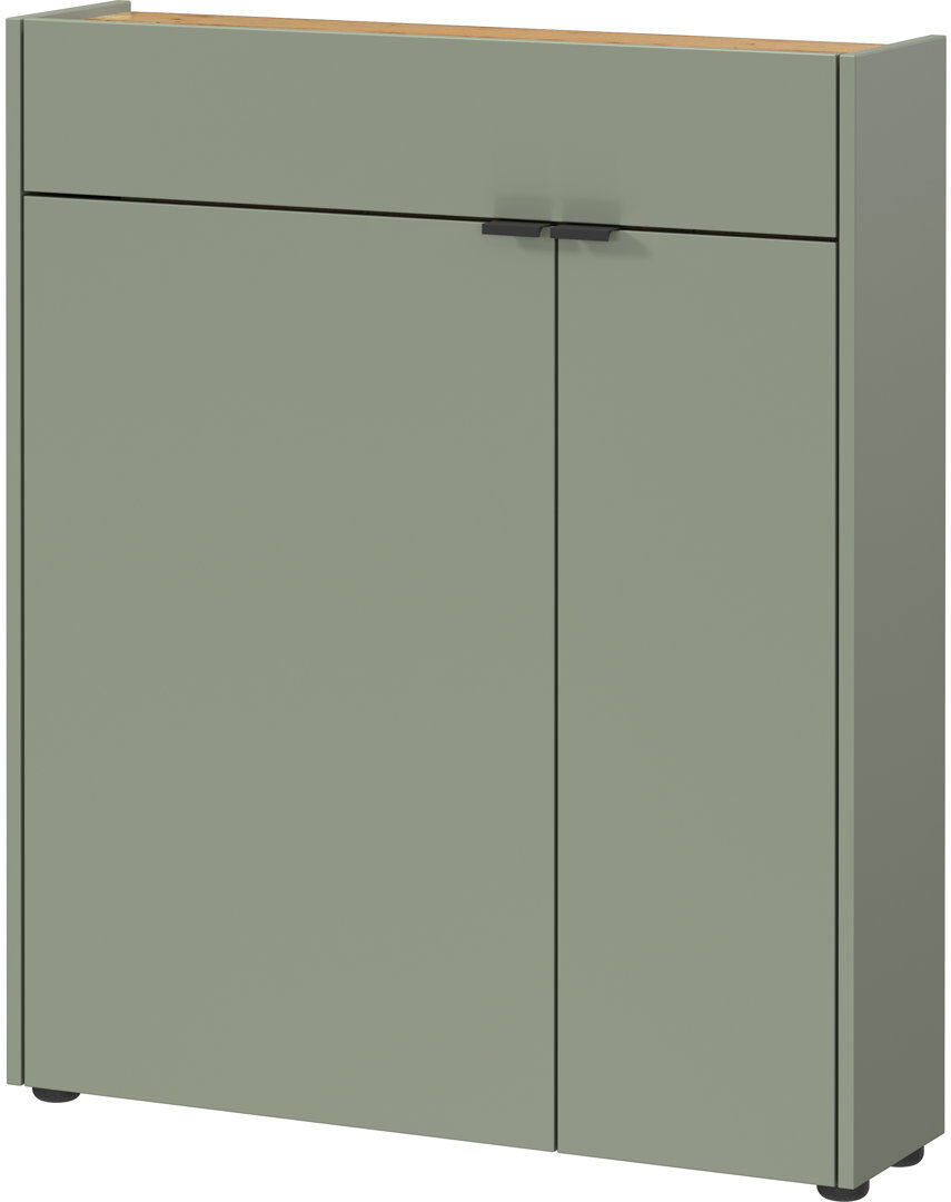 Latitude Run Azavier Standard Accent Cabinet Taupe green 99cm H X 83cm W X 22cm D