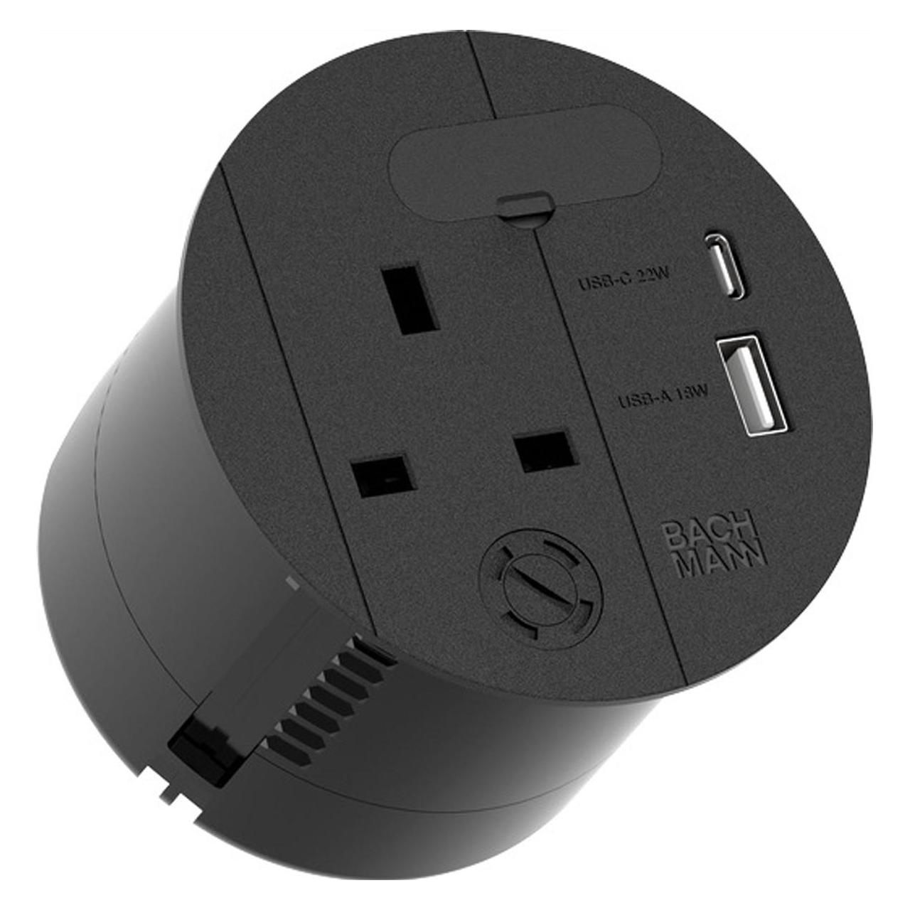 Bachmann LOOP IN CHARGE 1xUK 1xUSB A/C (938.205)