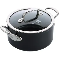 Greenpan 3,1 liter - Aluminium - Keramisk, Pfanne + Kochtopf, Schwarz, Silber