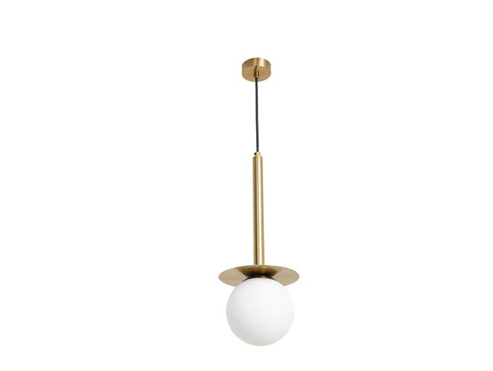 Hängeleuchte Roma, Goldfarben, Metall, 18x125 cm, RoHS, Lampen & Leuchten, Innenbeleuchtung, Hängeleuchten, Pendelleuchten