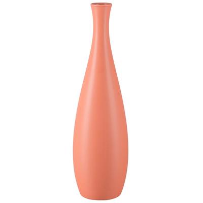 Dekovase CREATIV HOME "Vase", orange (lachs), H:40cm Ø:11,5cm, Vasen, mit durchbrochenem Design