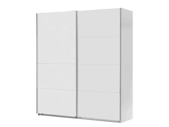 Schwebetürenschrank II 180 x 210cm Weiß/Weiß