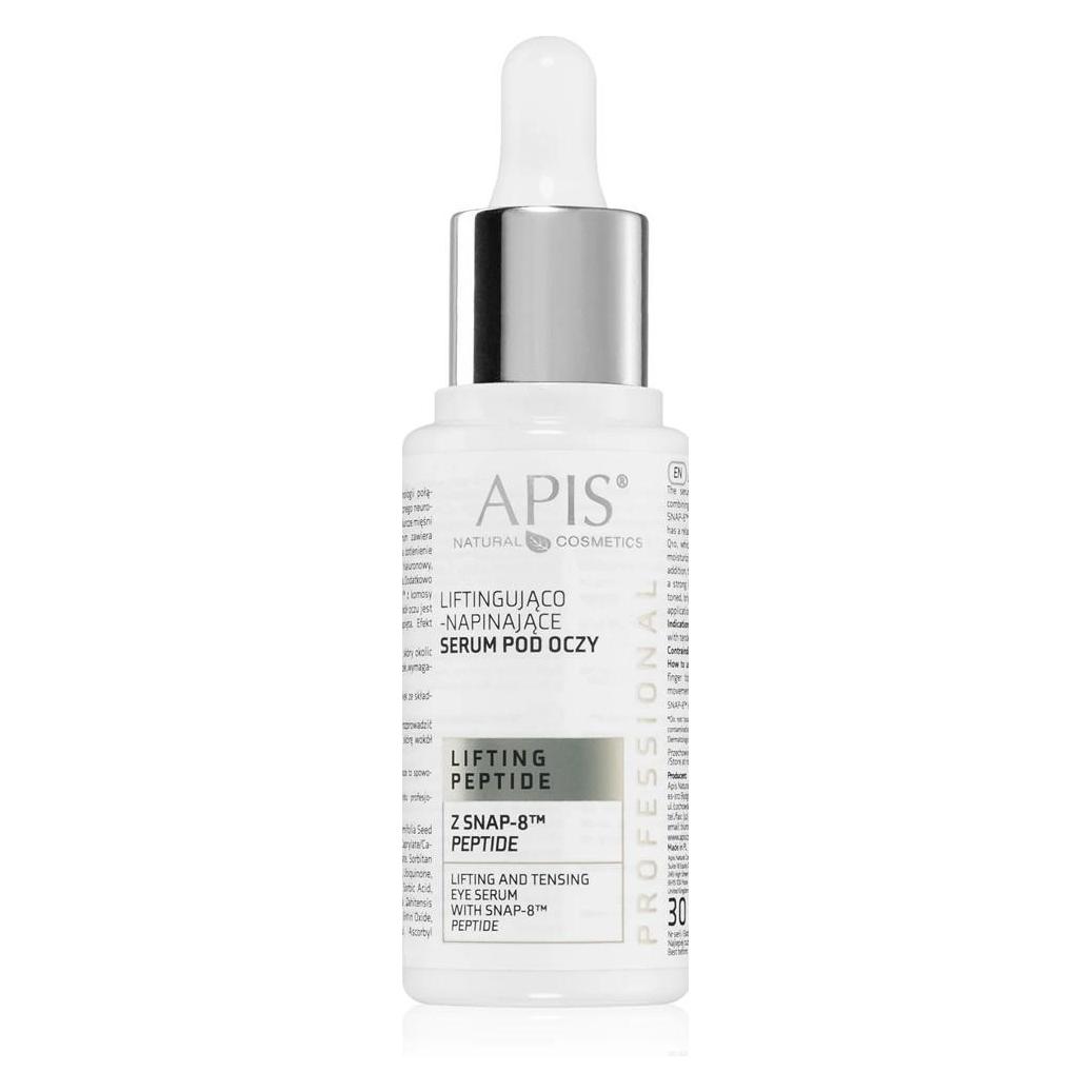 Apis Natural Cosmetics Apis - Lifting Peptide lifting and tightening eye serum 30ml (Augenpflege Serum, 30 ml, Tag + Nacht) (5901810005344)