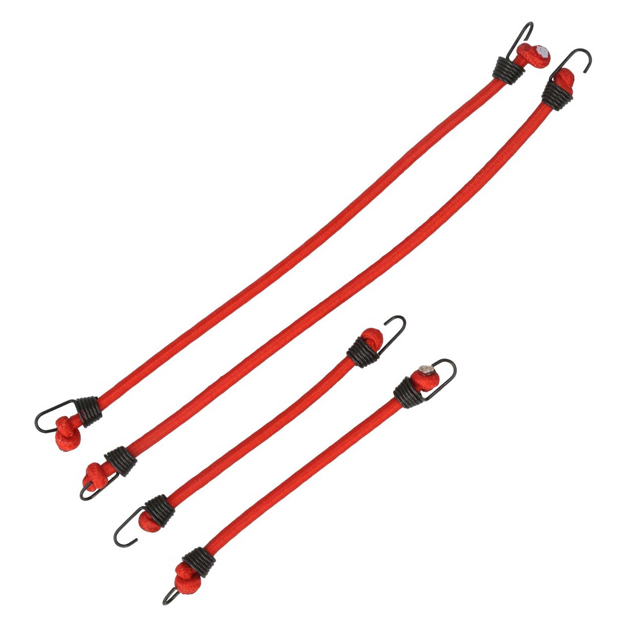 Robitronic spanngurte mit haken rot elastisch (2 paar) (R21003R)