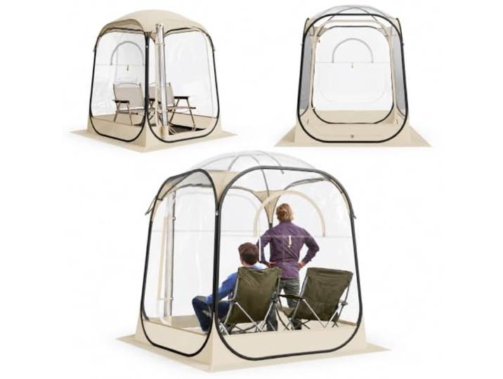 VEVOR Tente de Sport Pop up\, 4 Tailles optionnelles\, Tente à Bulles Transparente pour 1 à 6 Personnes\, Pod d'extérieur étanche avec Tapis de Sol et Housse supérieure\, tentes de Jardin Igloo dôme abri