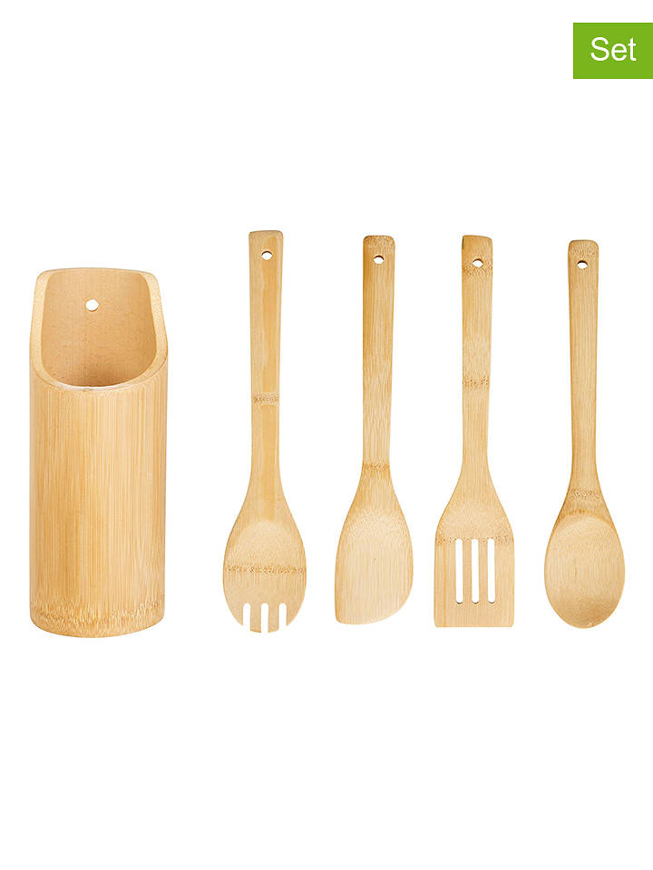 Sitram 5tlg. Kochbesteck-Set in Beige - onesize