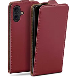 moex Flip Case iPhone 16 Klapphülle Leder Optik