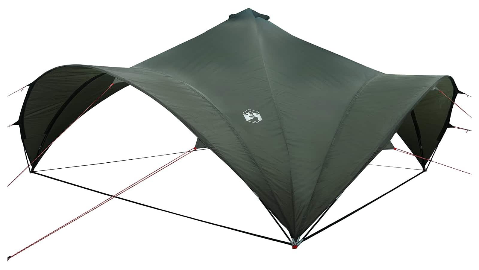 Party-Zelt Armeegrün 600 x 600 x 400 cm Polyester und Stahl