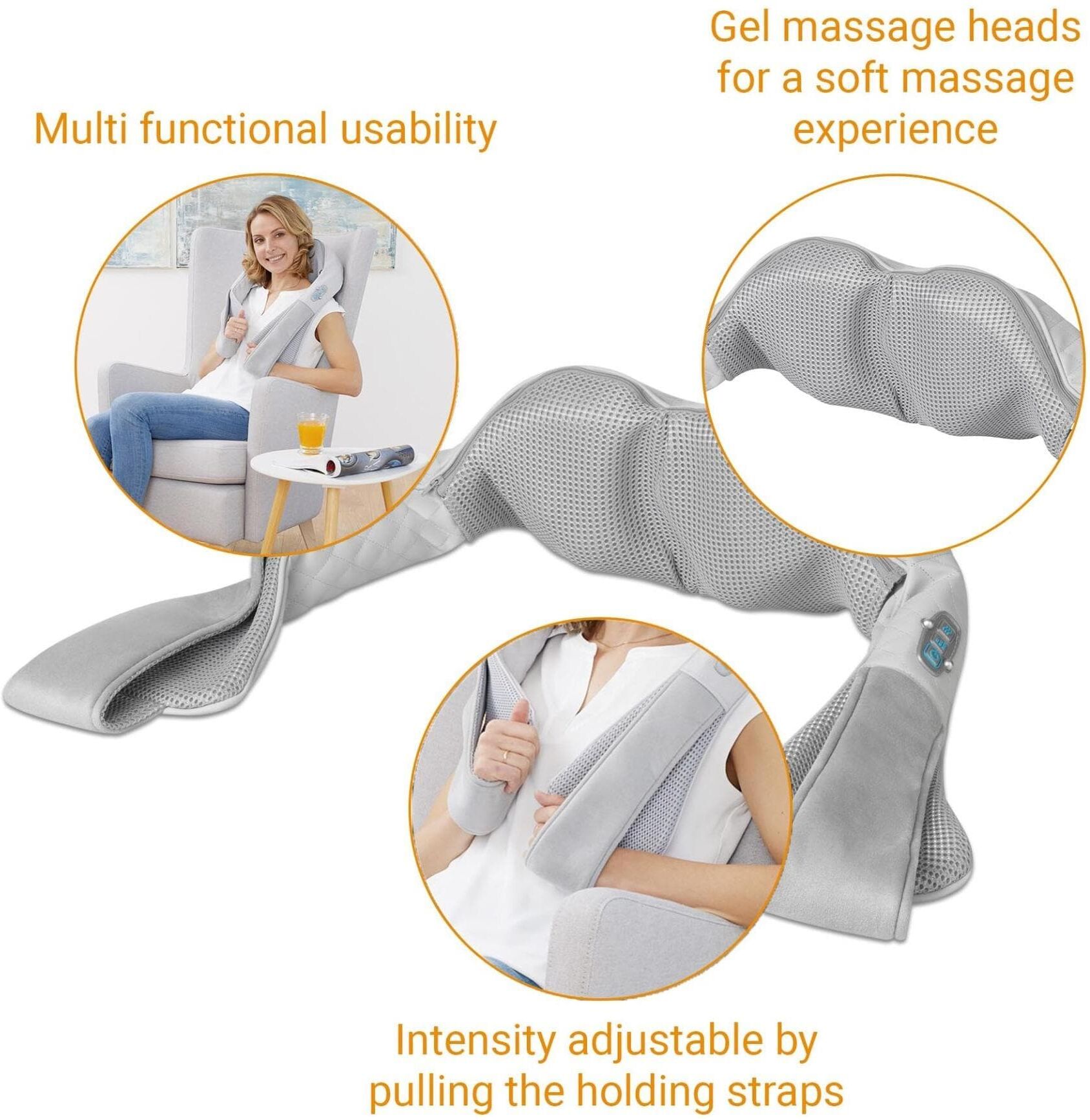 Massagekissen MEDISANA "Komfort NMG 850", grau, Massagegeräte, Massagekissen grau Einheitsgröße