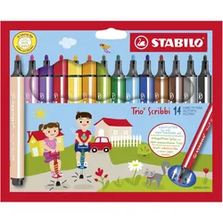 STABILO Trio® Scribbi Filzstifte Mehrfarbig 2.0 mm
