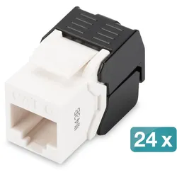 Digitus CAT 6 Keystone Modul, ungeschirmt werkzeugfreie Verbindung, 24 Stk.