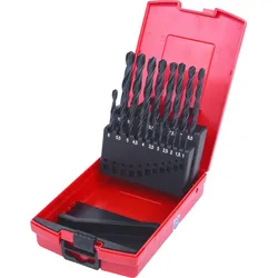KS Tools HSS-R Spiralbohrer-Satz, Kunststoffkassette, 19-tlg, 1-10mm - 330.1620