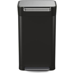 JosephJoseph Mülleimer Titan, schwarz, aus Edelstahl, 30 Liter