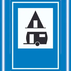 HB-Druck Campingplatz Aufkleber A8 (52x74mm)