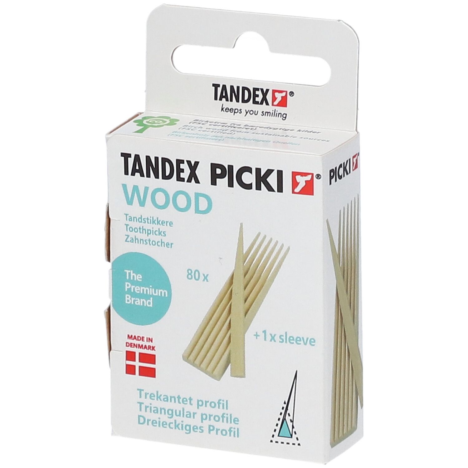 Tandex Tandenstokers Hout 80 St Stäbchen