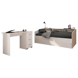 KINDERZIMMER SET Parisot Sleep 3-tlg. Holzdekor Weiß/Eiche