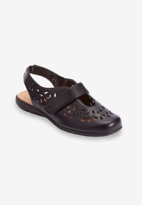 Extra Wide Width Women's The Jordyn Sling by Comfortview in Black (Size 8 WW)