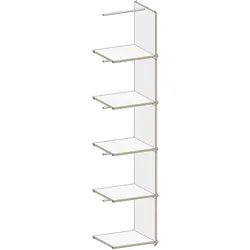 Regalsystem M6 Gentner-Design MDF weiß, Designer Matthias Gentner, 40.2x197x39 cm