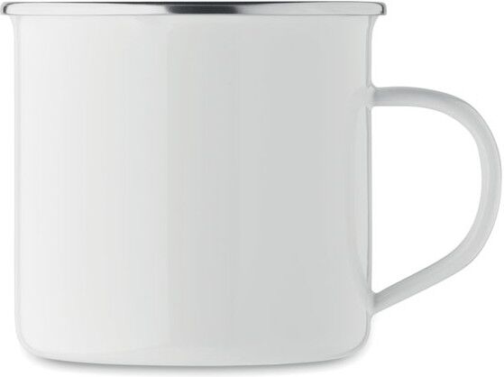 Mug en émail sublimation 500ml personnalisable - Plateado L blanc