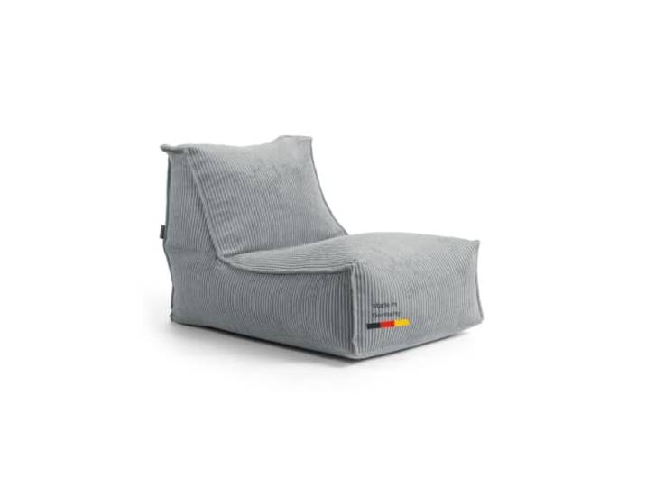 mokebo Sitzsack 'Doze' Sessel in Cord Grau Bean Bag Made in Germany