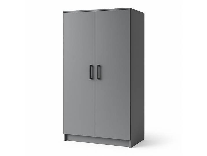 DREHTÜRENSCHRANK SILO 90/180/50 cm 2-türig Grau