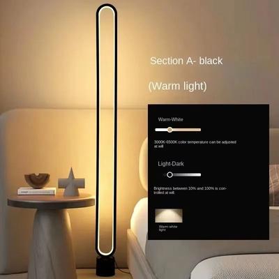 Uplift Picks Minimalist RGB LED Floor Lamp With Remote Dimming And Eye Friendly Light black (90 Cm) us Plug