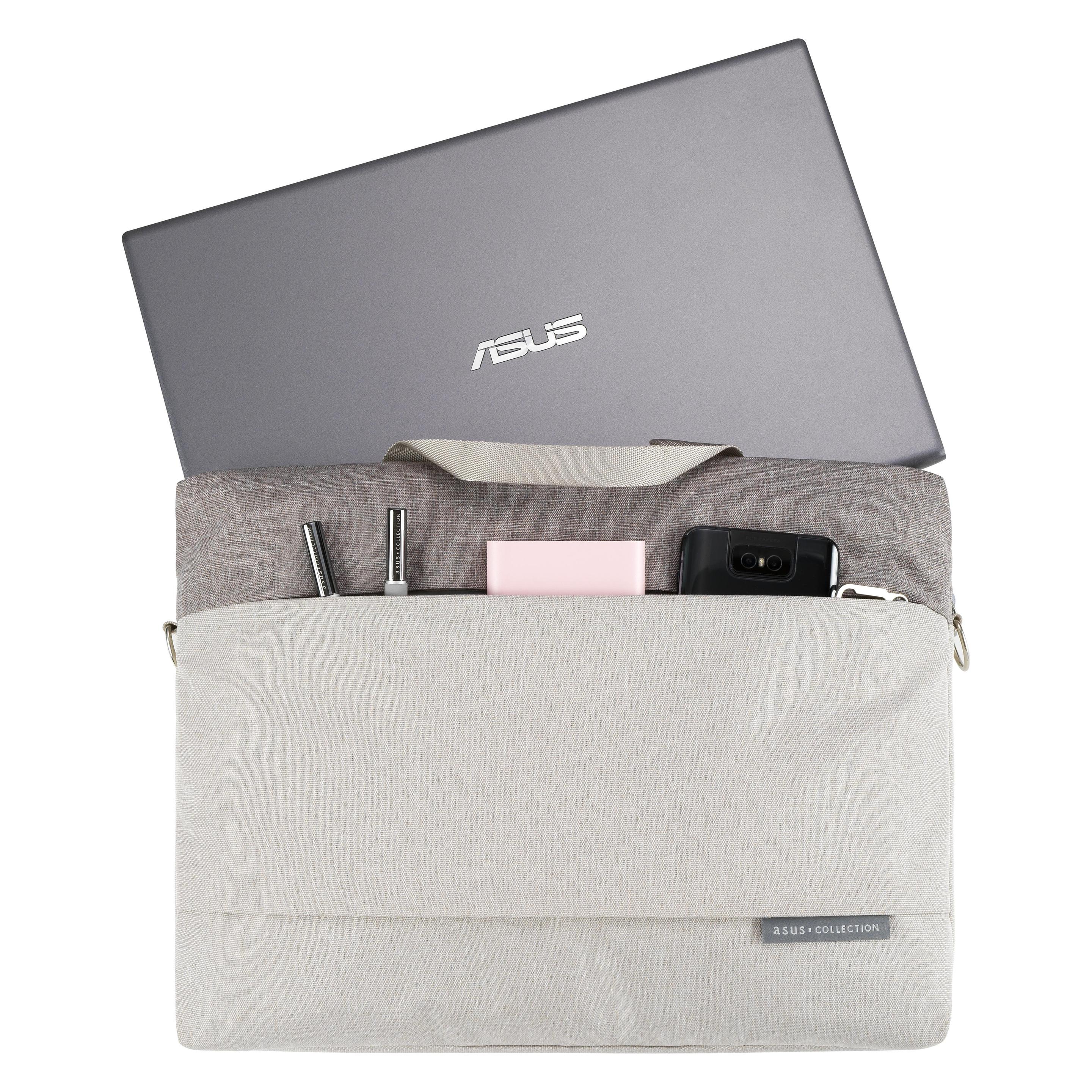 ASUS NB Tasche EOS Shoulder Bag grey 16" (15.60", Universal) (90XB01DN-BBA010)