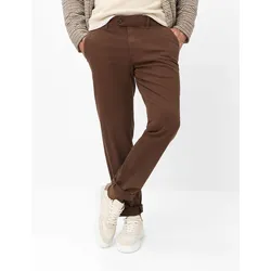 Eurex Herren Flatfronthose Style JIM, dunkelbraun, Gr. 64