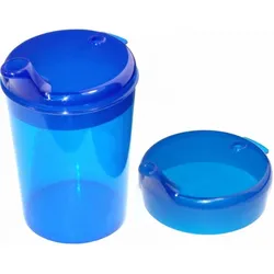 Medi-Inn Schnabelbecher Set 1 Unterteil + 2 Deckel 250 ml blau