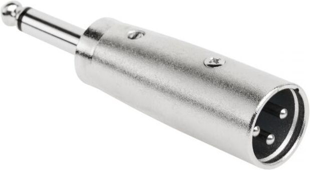 Ficha Adaptadora Canon Macho - Jack 6,5mm Macho Mono