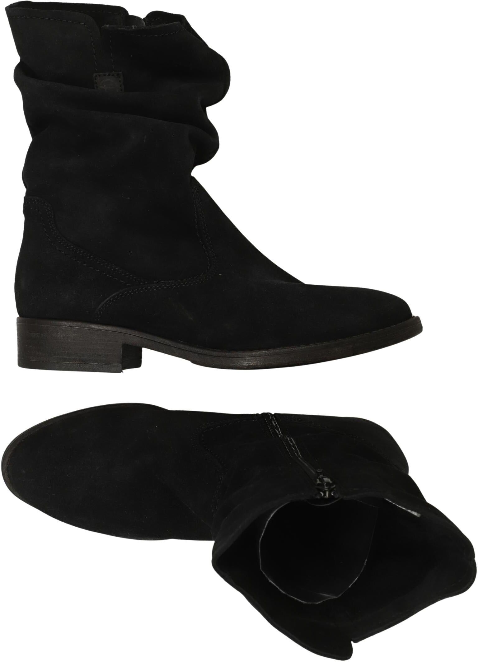 Tamaris Damen Stiefel, Schwarz, Gr. EU 40, Leder - Second Hand