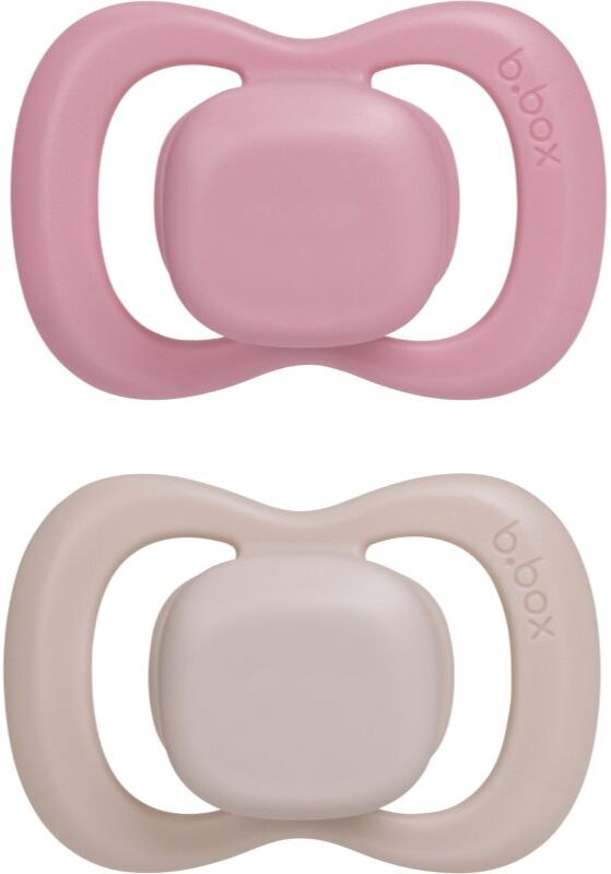 B.Box Natural Rubber 0-6m tétine Berry/Blush 2 pcs