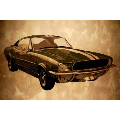 Fototapete PAPERMOON "Oldtimer", bunt, B:4m L:2,6m, Vlies, Tapeten