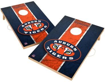 Skip's Garage Vintage Auburn University Tigers Regulation 2x4 Cornhole Set