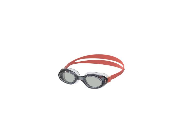 Schwimmbrille SPEEDO Futura Hydrospex , rot (speedo schwarz, steel), Sportbrillen, - (110), Schwimmbrille, mit weichen Dichtungen