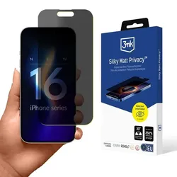 3mk Silky Matt Privacy - matte Schutzfolie für iPhone 16