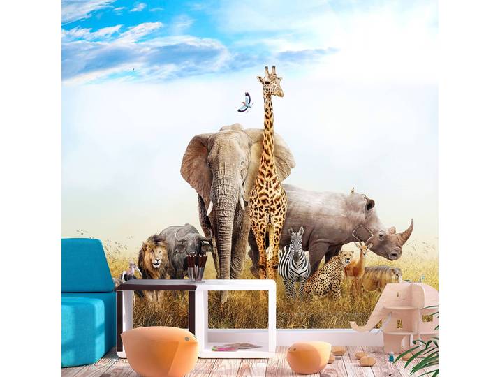 Vlies Fototapete Fauna of Africa 150 x 105cm 150 x 105 cm